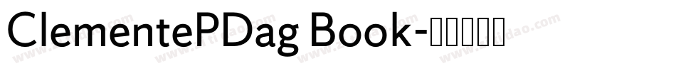 ClementePDag Book字体转换